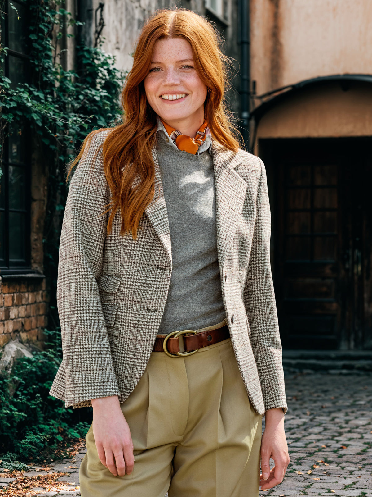 Tweed Blazer in Lovat Tweed