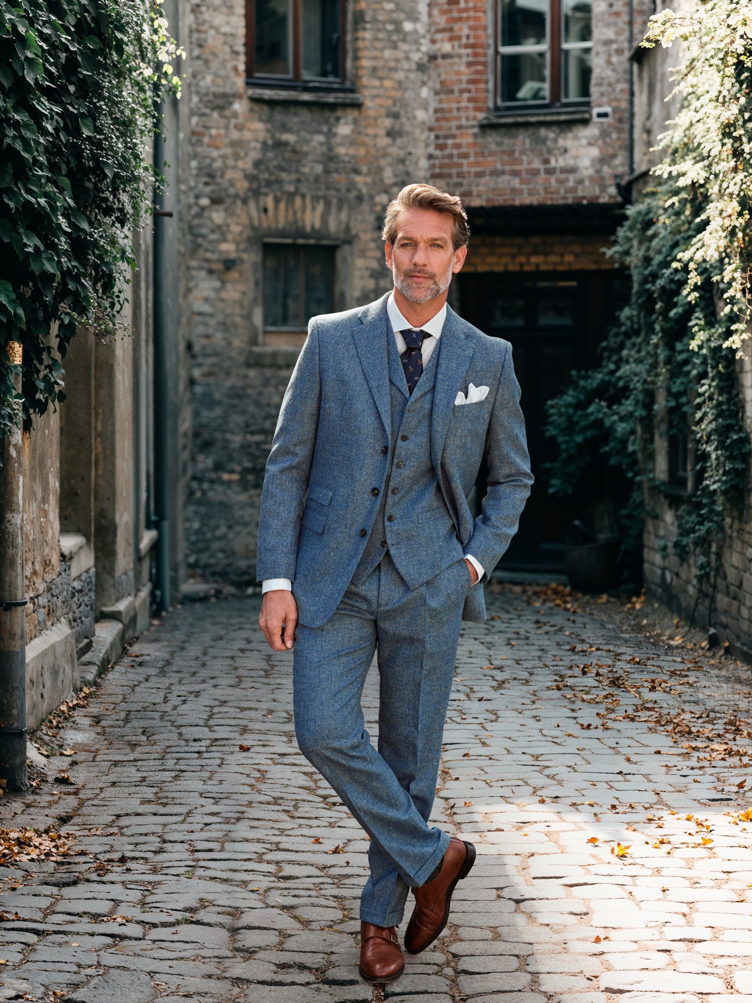 Tweed suit 3-button Classic from Moon Tweed
