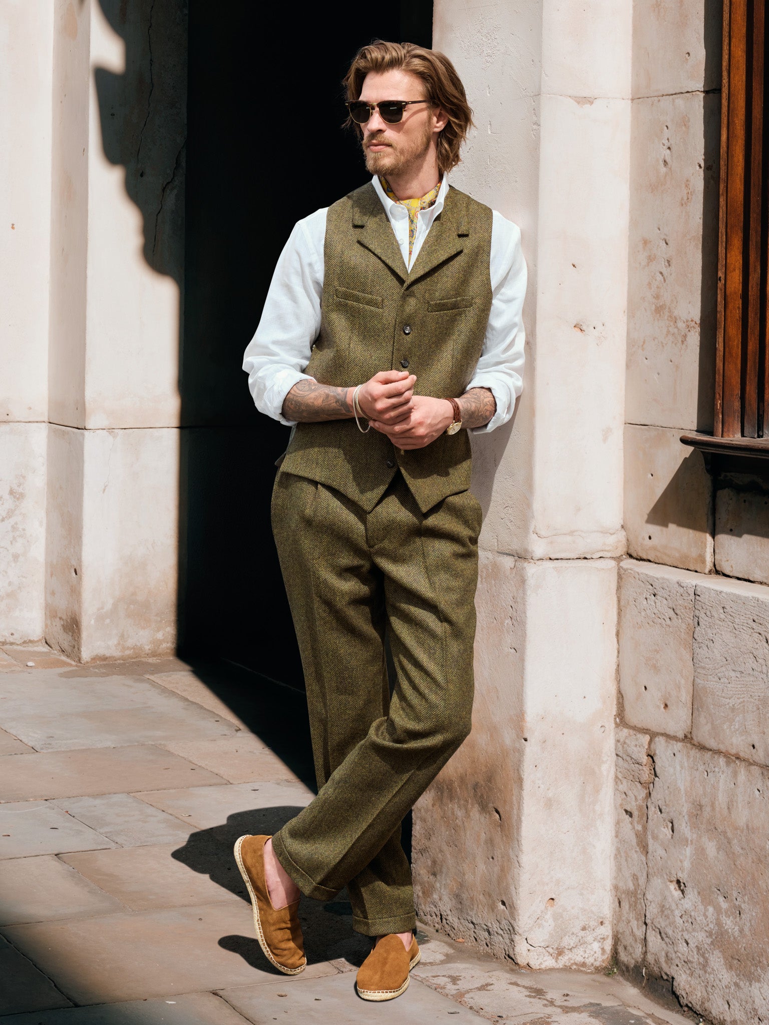 Tweed suit in 3-button Classic from Moon Tweed