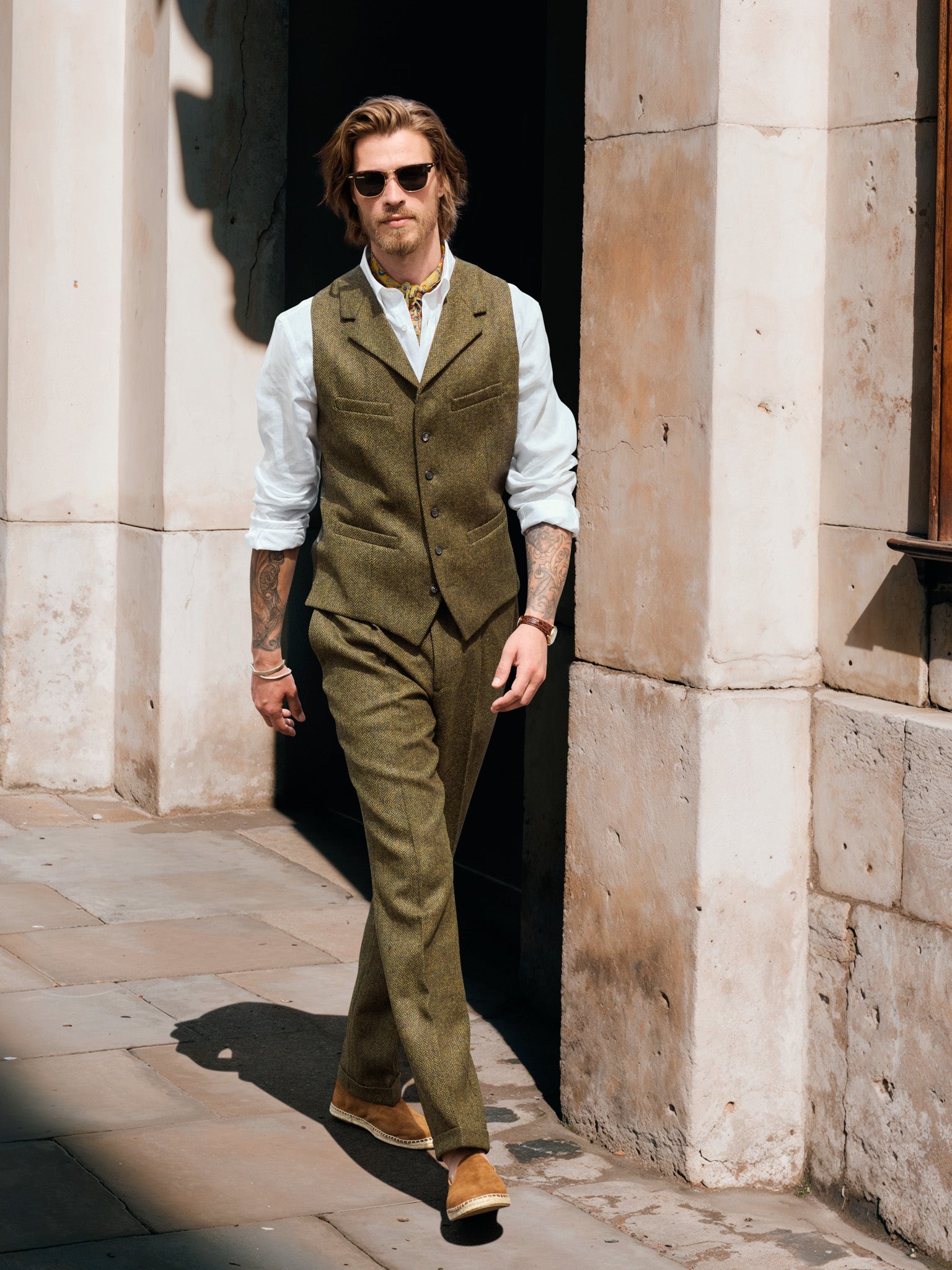 Tweed suit in 3-button Classic from Moon Tweed