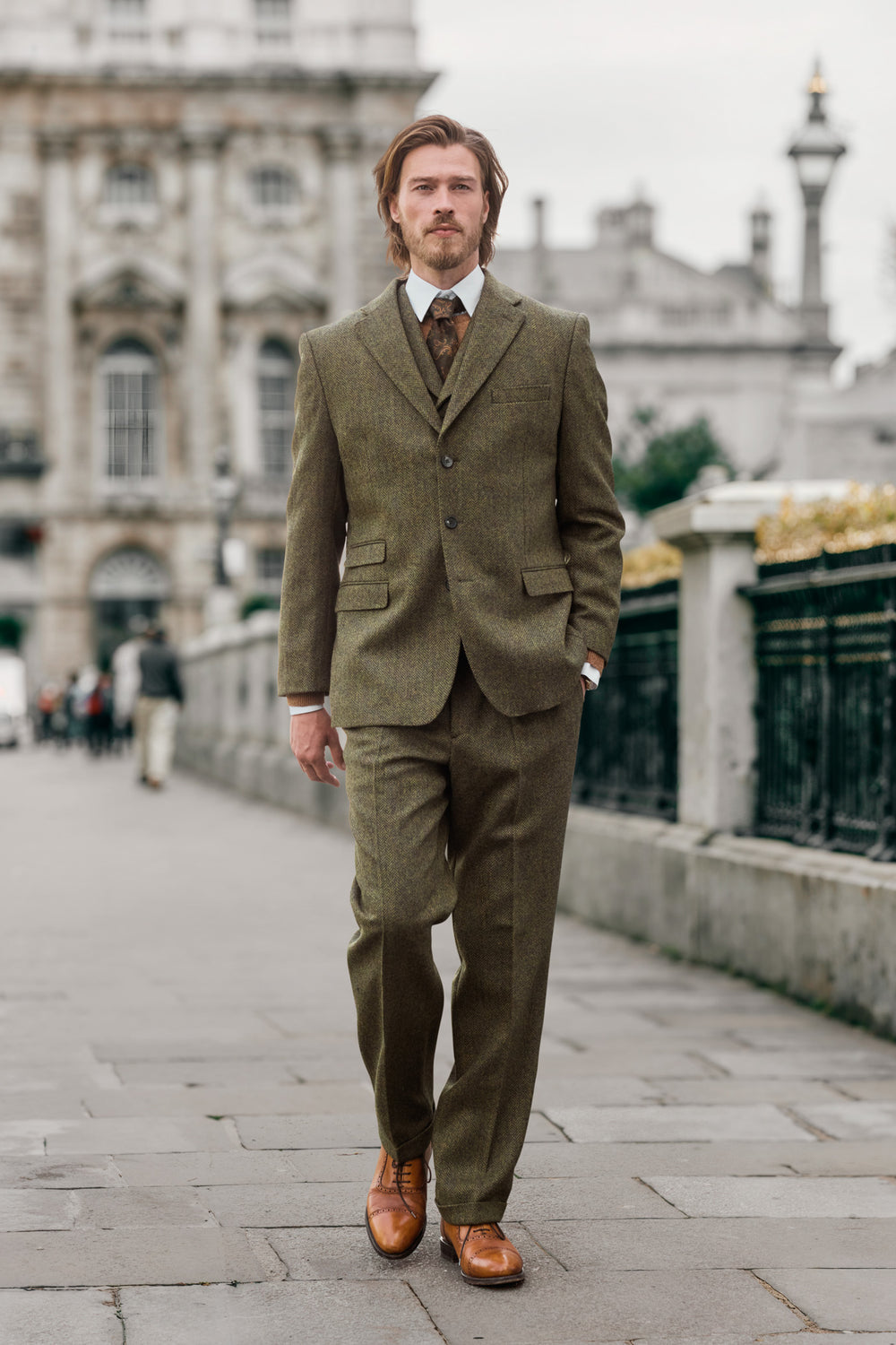 Tweed suit in 3-button Classic from Moon Tweed