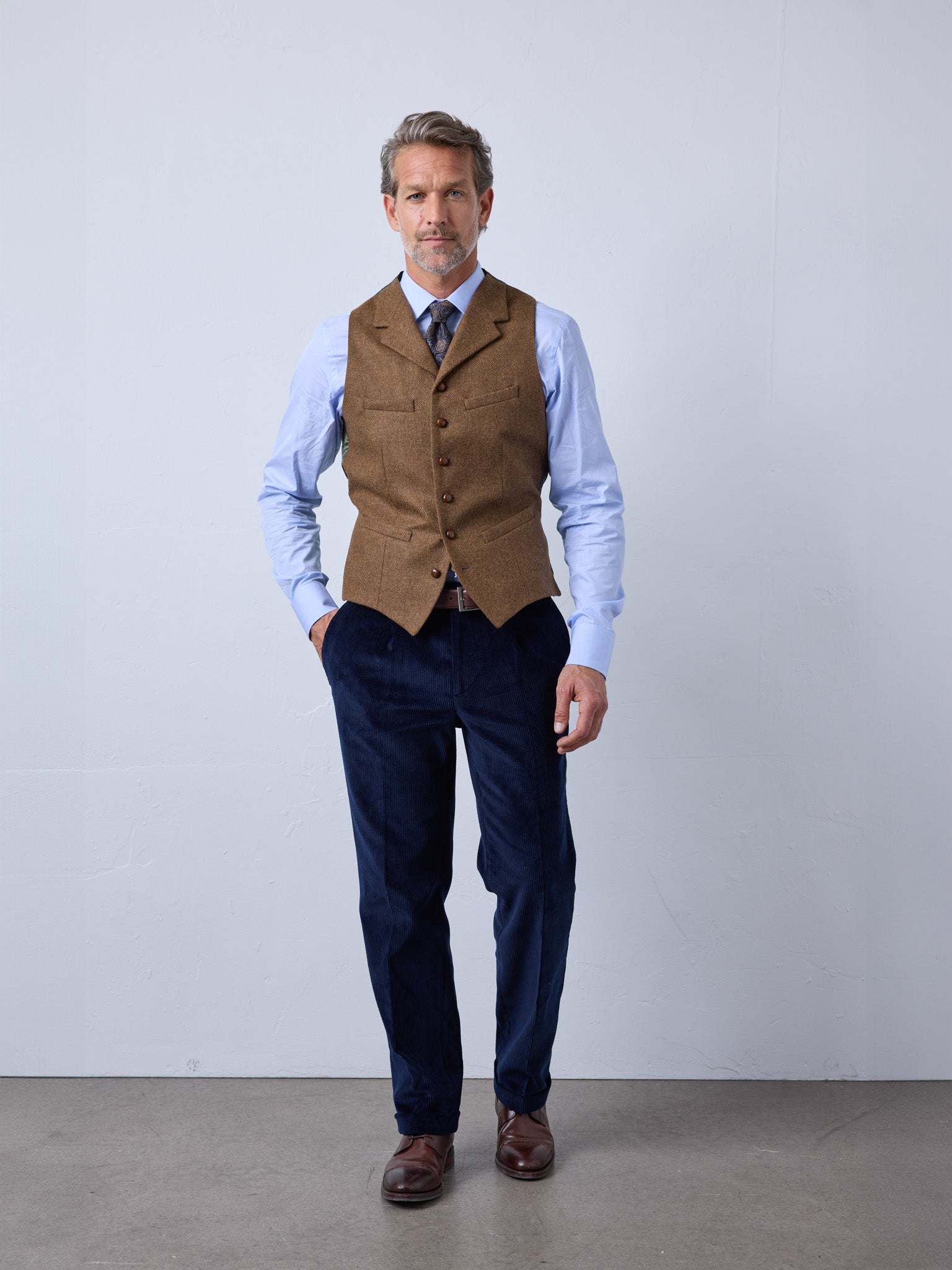 tweed waistcoat from Lovat tweed