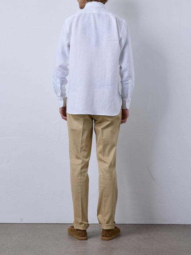 Slimline Chino mit Strechanteil  in taupe