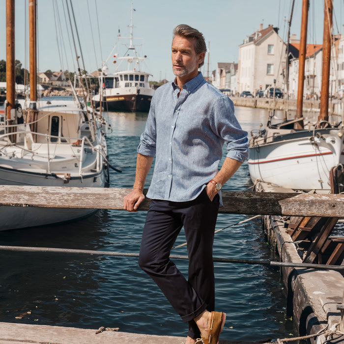 Corduroy trousers Brisbane Moss in light brown | John Crocket |