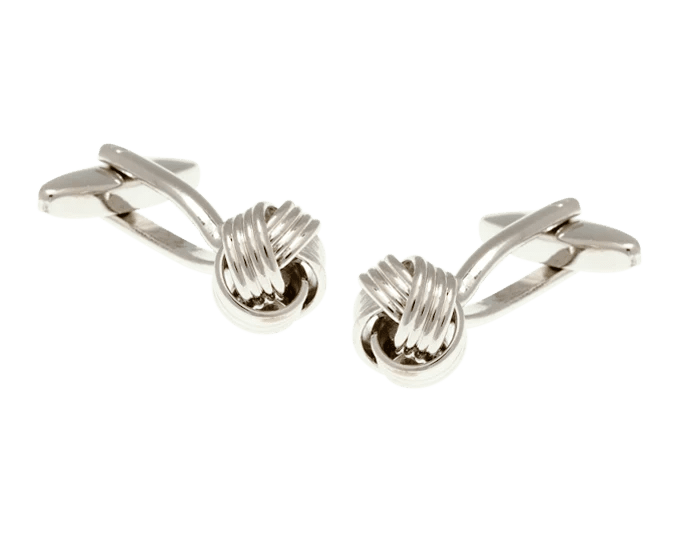 Cufflinks: Silver Knot Small