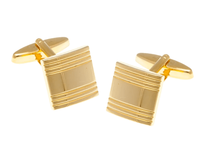 Cufflinks: Gold Square