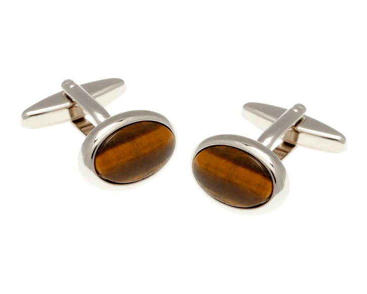 Cufflinks: Tiger Eye