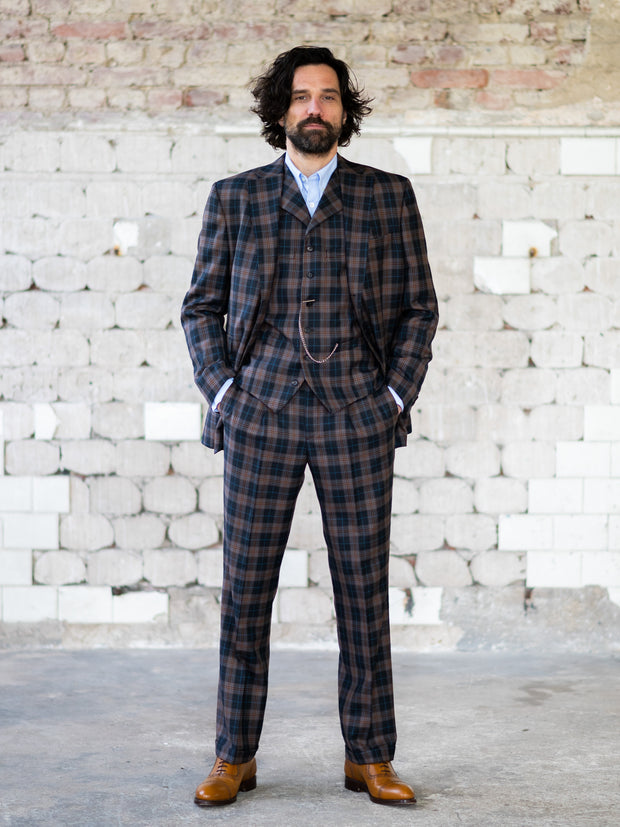 Summer suit in 3-button Classic from light Lovat Tweed