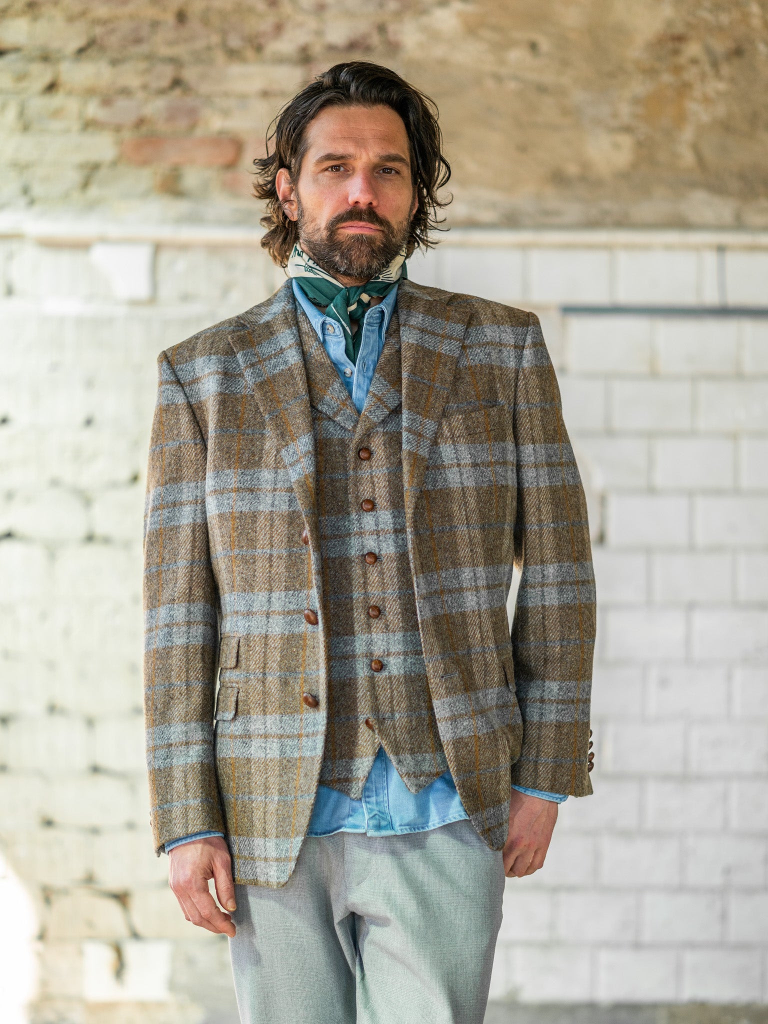 Tweed jacket 3-button Classic from John Hanly Tweed Tweed jacket 3-button Classic from John Hanly Tweed