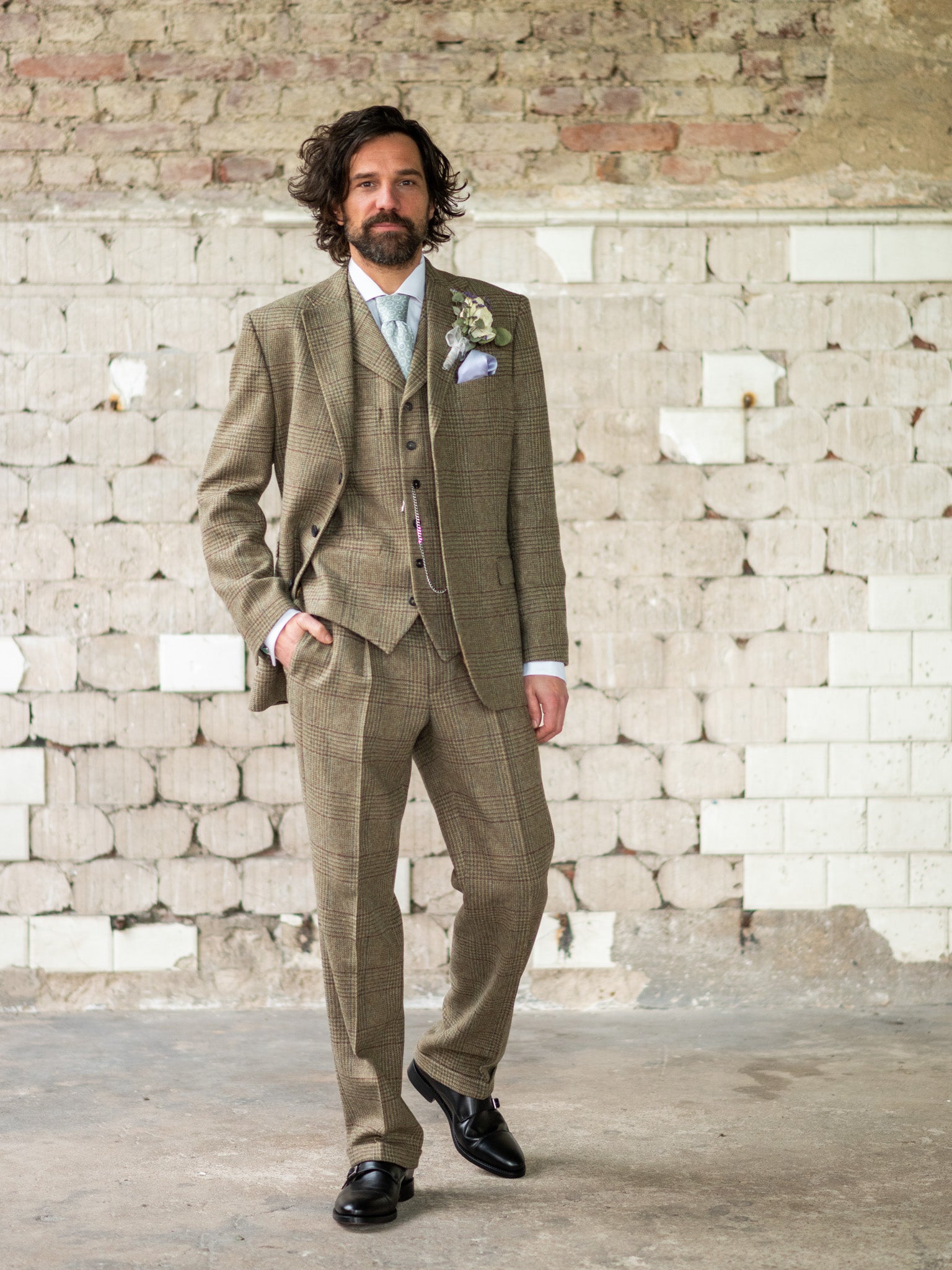 Tweed suit in 3-button Classic from Lovat Tweed