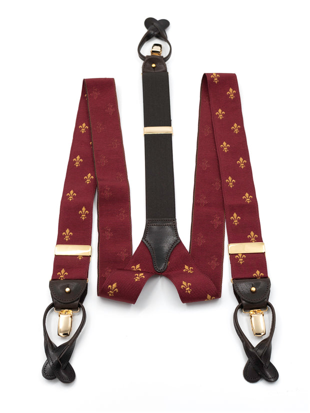 Braces, French Lily bordeaux