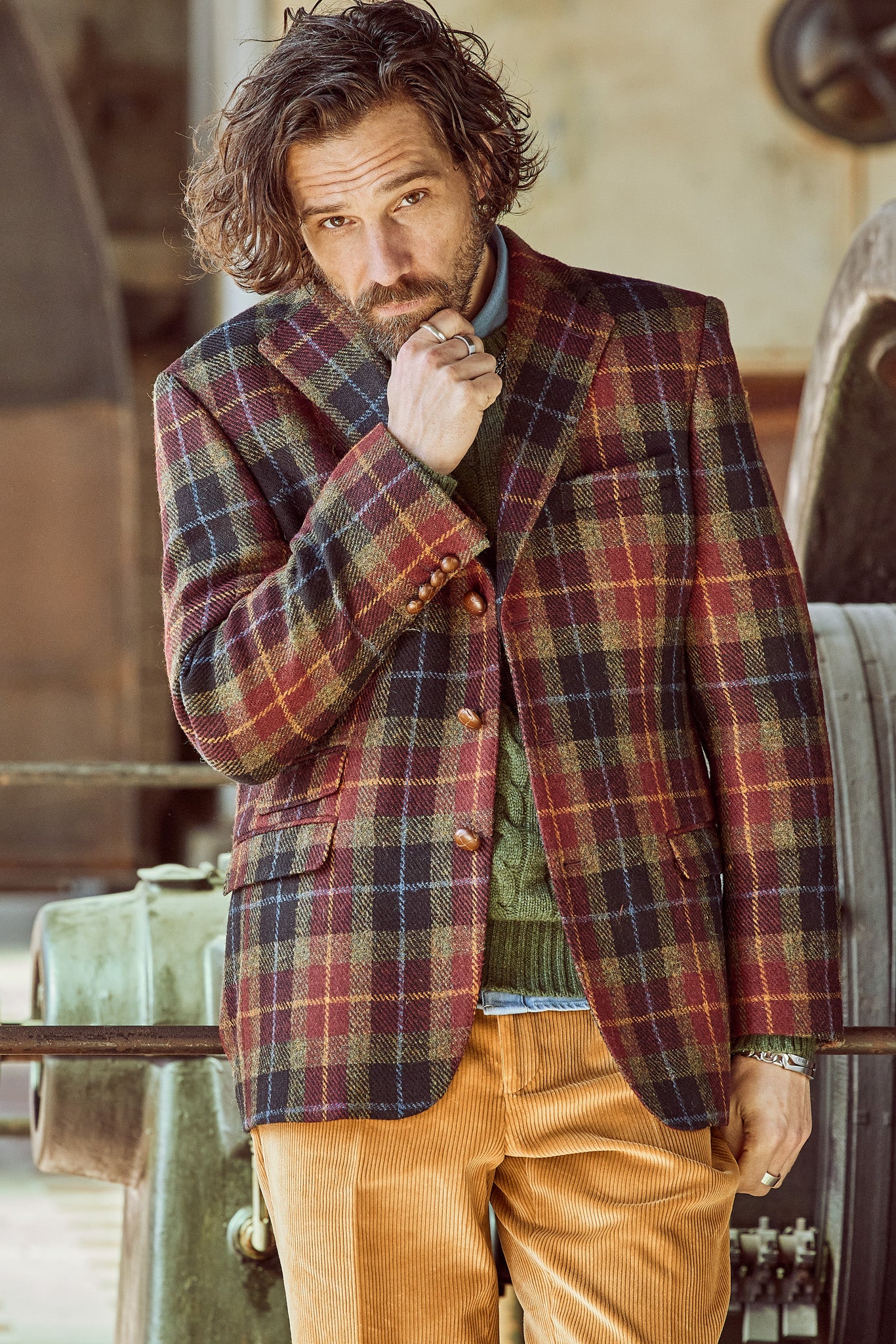 Tweed jacket in 3-button Classic from Harris Tweed