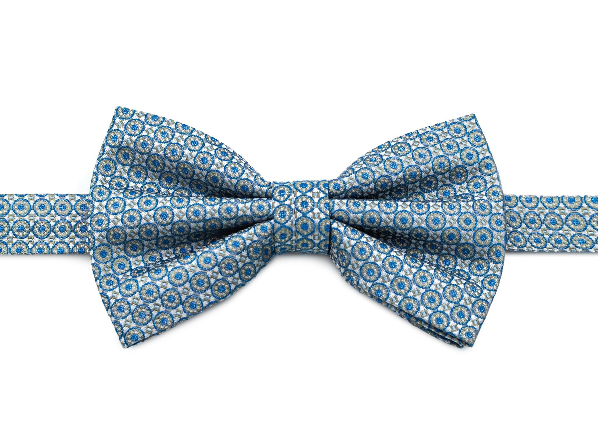 Bow tie with paisley in turquoise