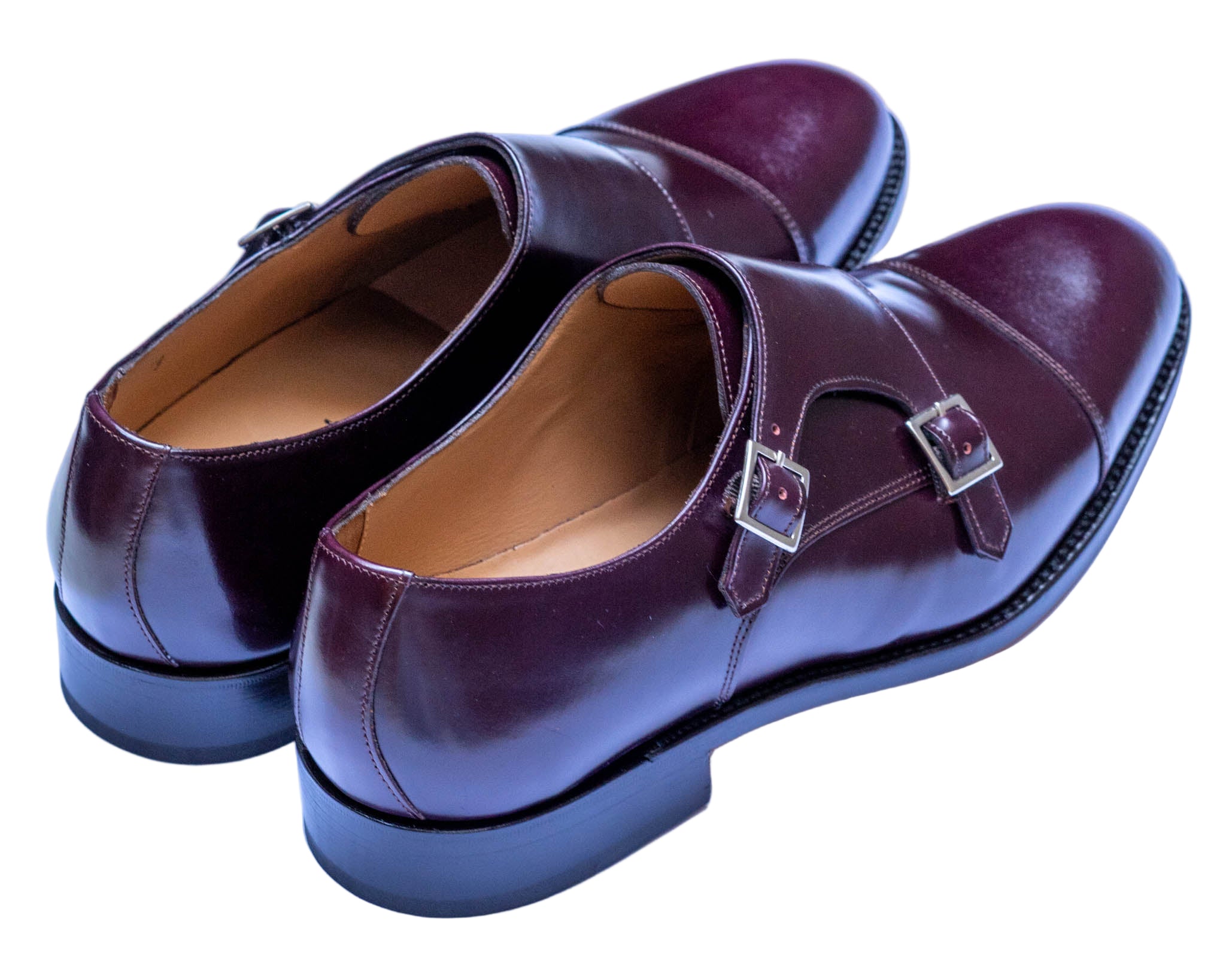 Monk Herrenschuh in Wine, Frontalansicht