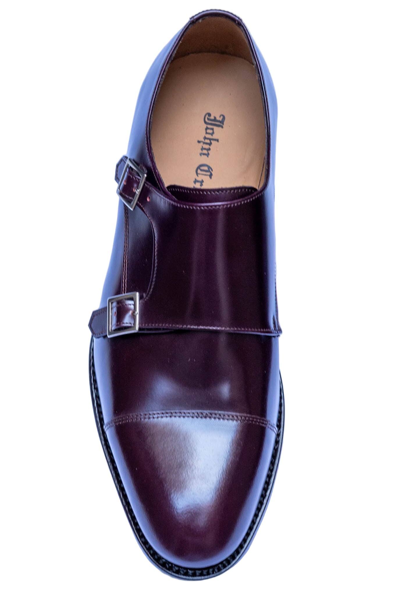 Monk Herrenschuh in Wine, Frontalansicht