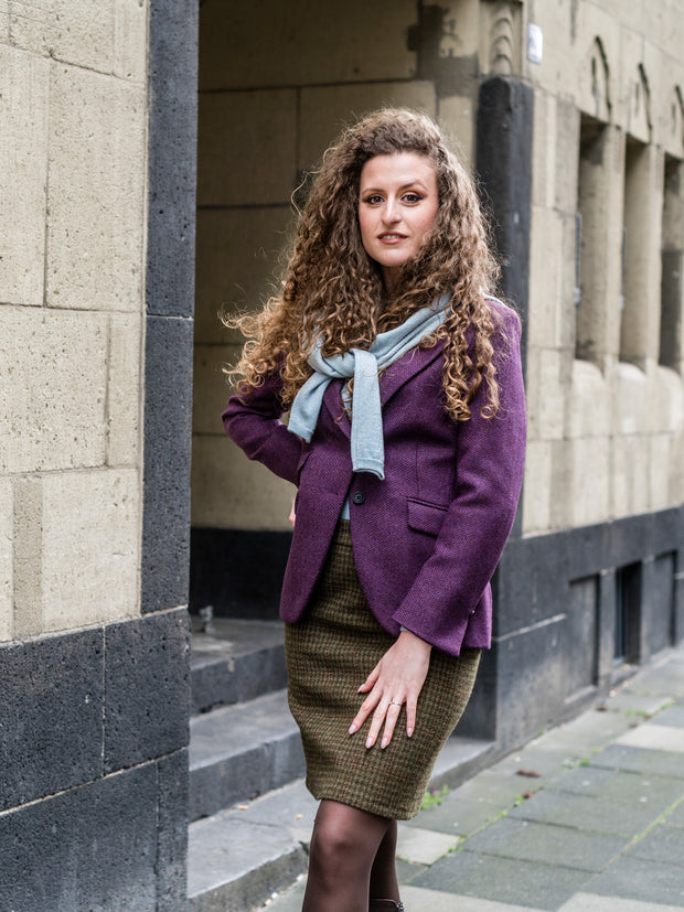 Tweed Blazer in Moon Tweed