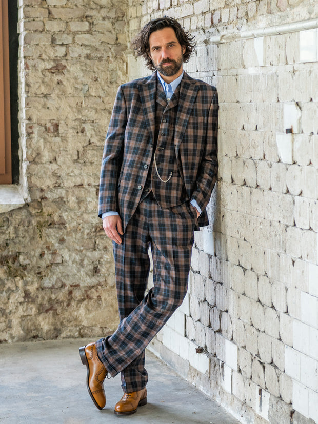 Summer suit in 3-button Classic from light Lovat Tweed