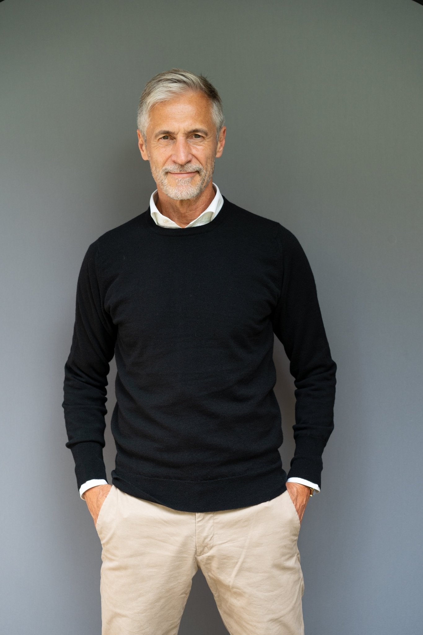 Cashmere Pullover (2-fädig) mit Rundausschnitt