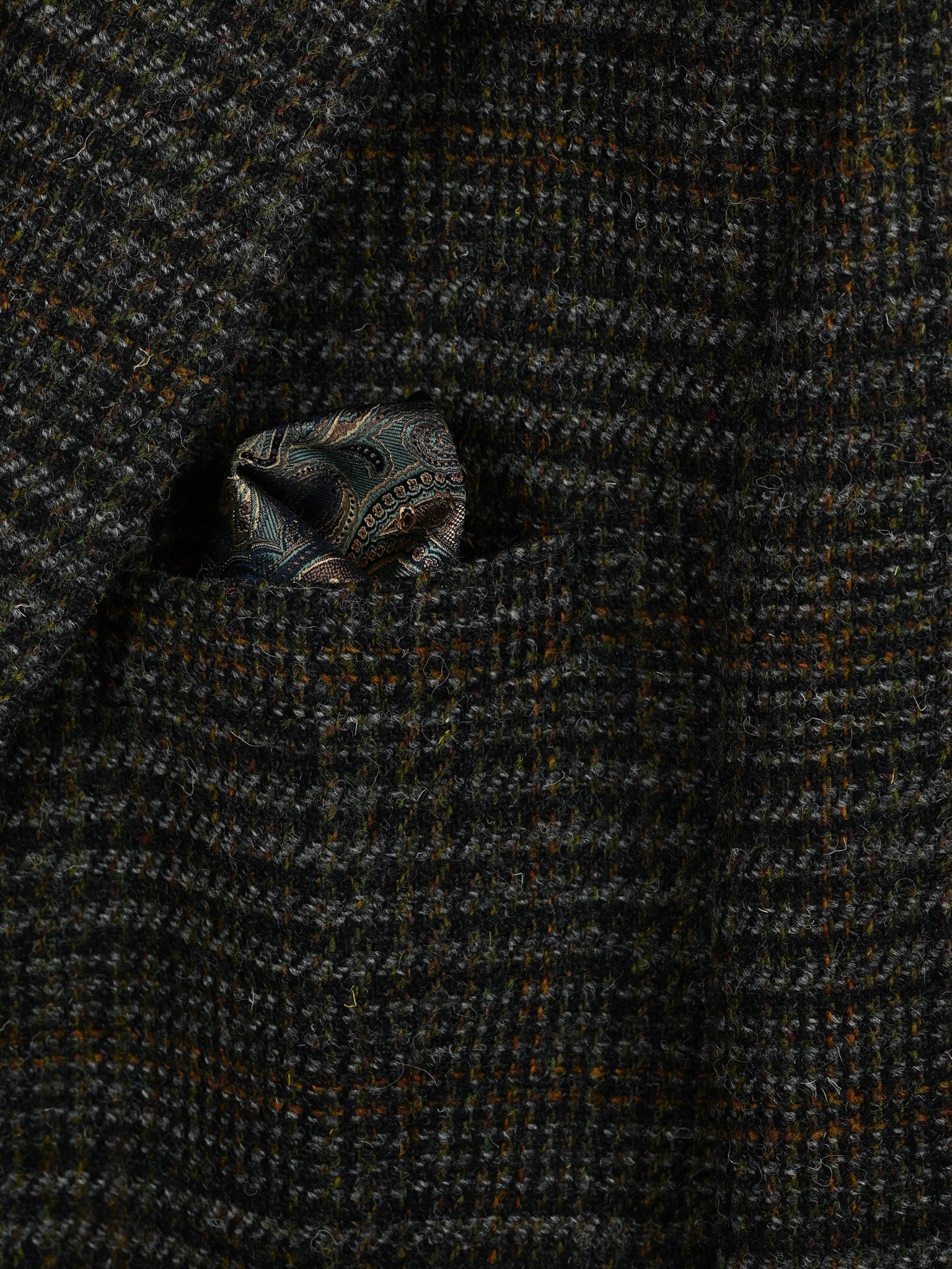 Einstecktuch Paisley bottle/gold