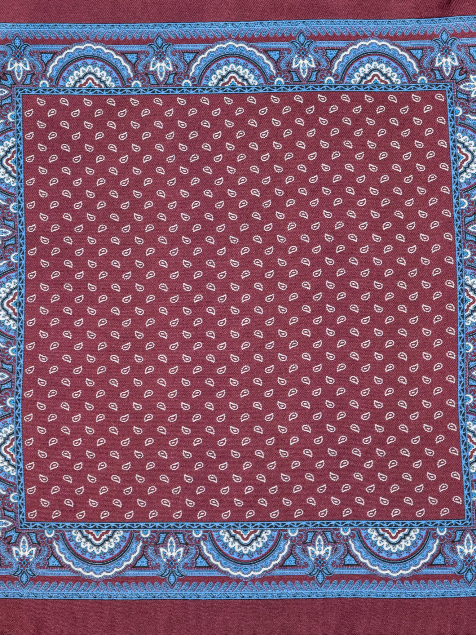 Einstecktuch Gaucho bordeaux/blau