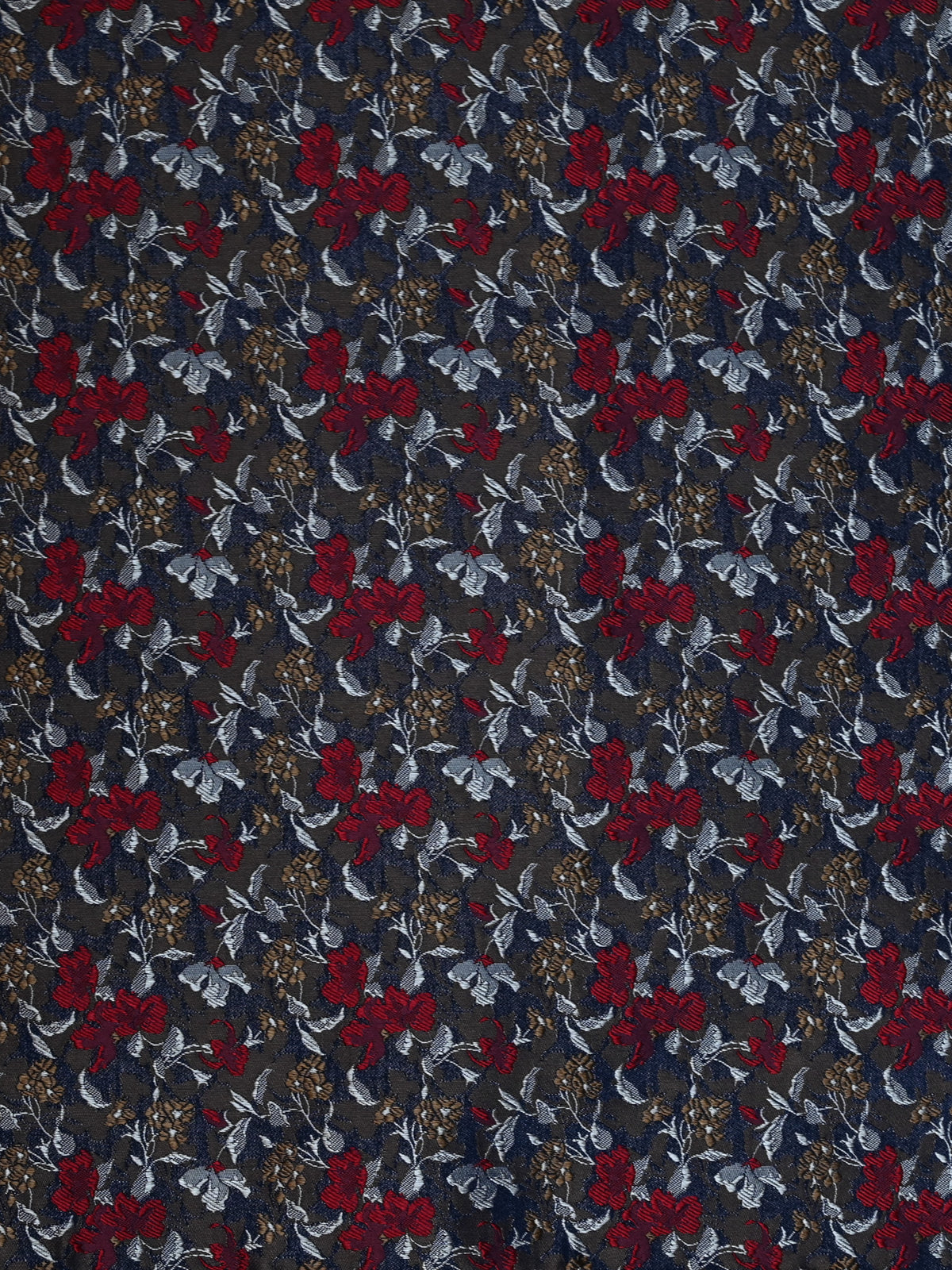 Pocket Square Floral Blue/Red – Silk | John Crocket