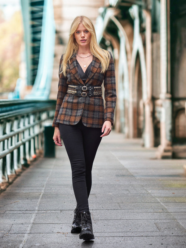 Women's Tweed Blazer in Moon Tweed