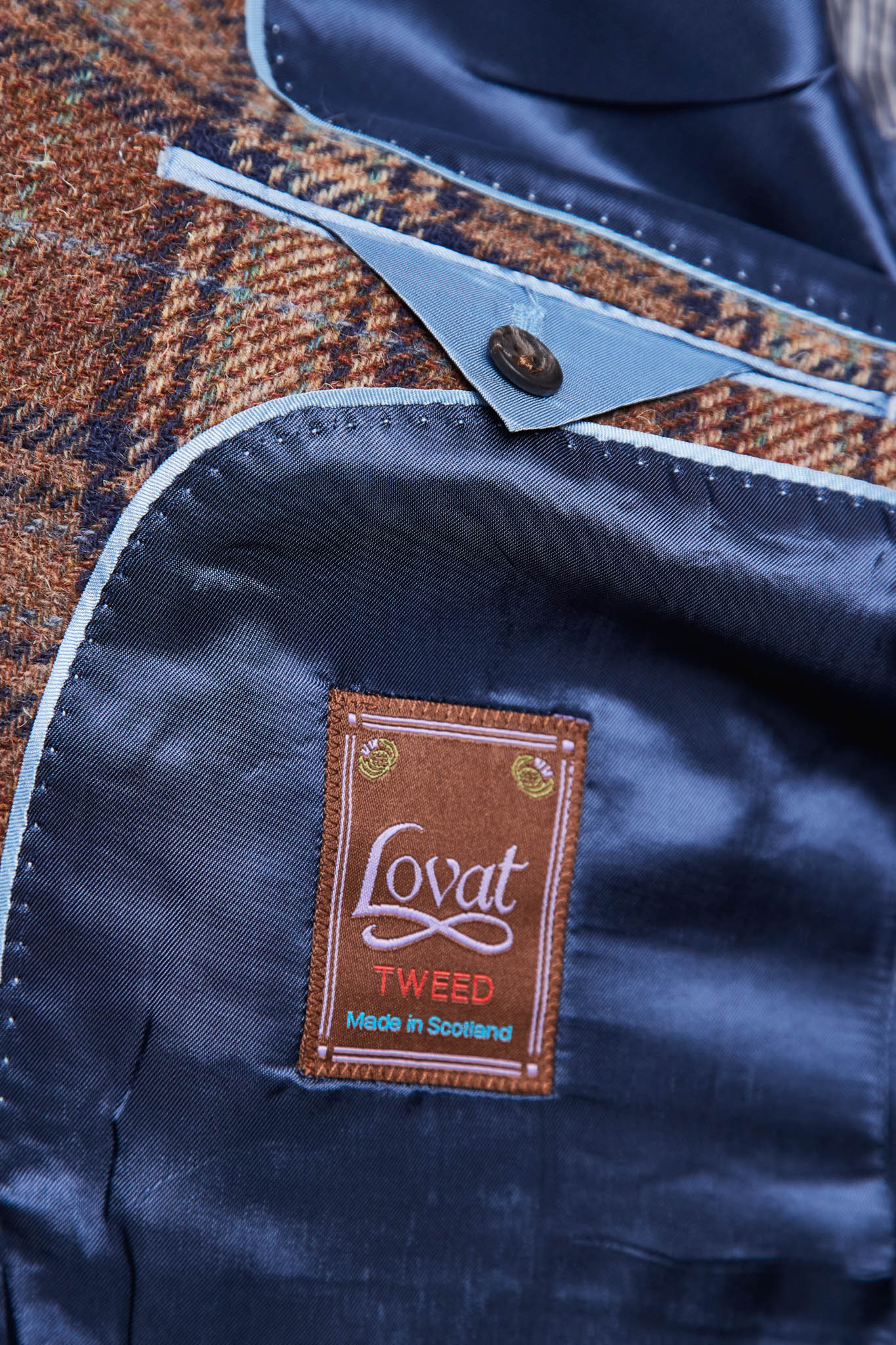 Tweedsakko Lovat Braun Karo Classic | John Crocket Tweedsakko Lovat Braun Karo Classic | John Crocket