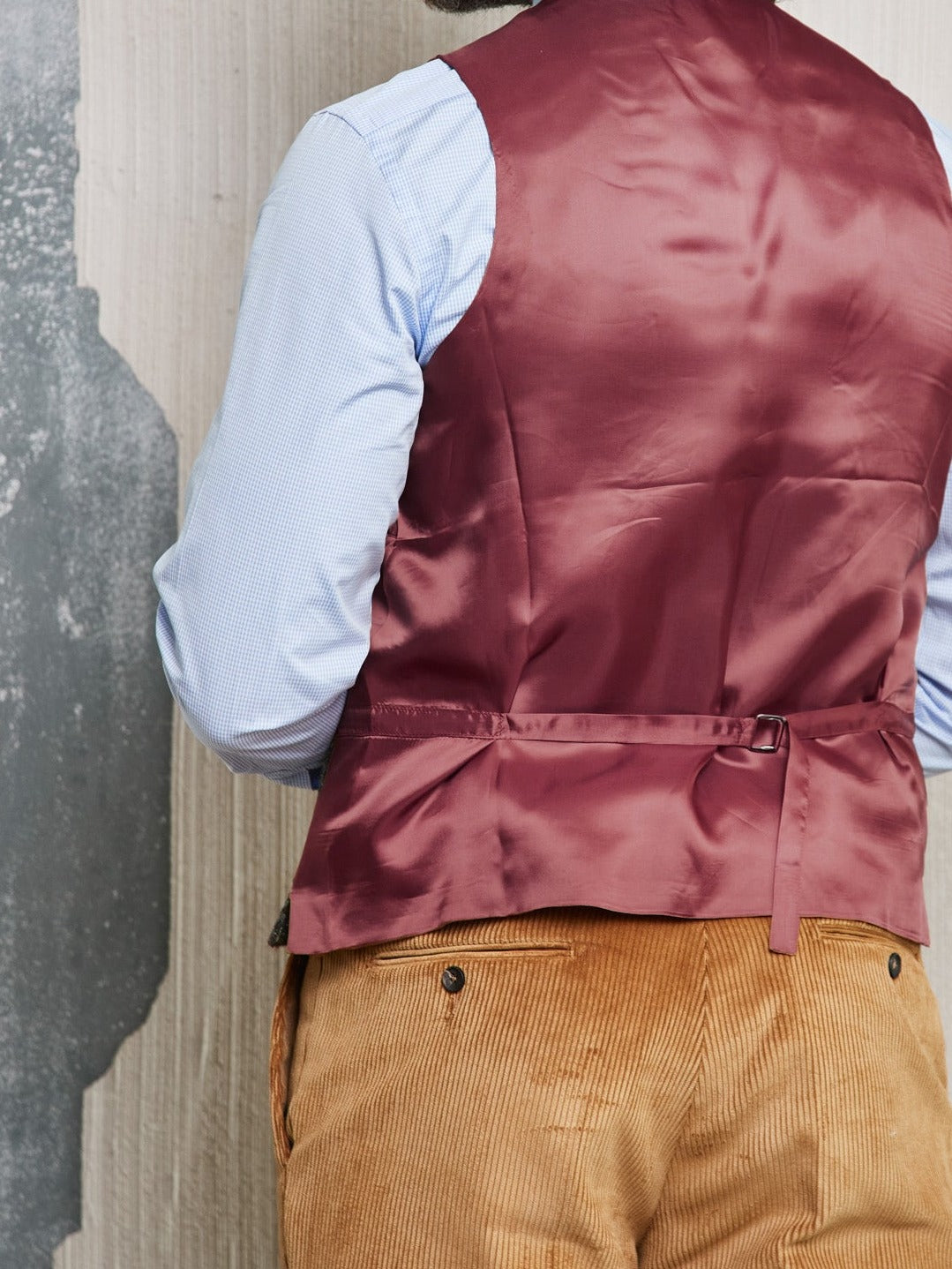 Tweedweste graugrün Glencheck aus Harris Tweed — John Crocket