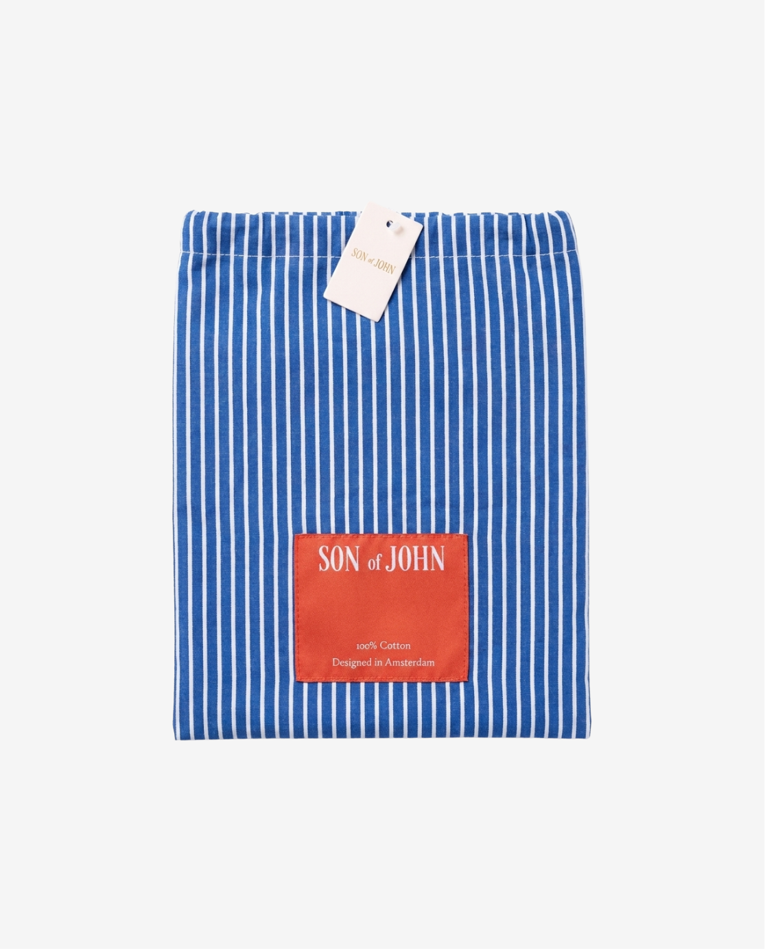 Boxershorts Blue Bengal in het katoenen zakje | John Crocket