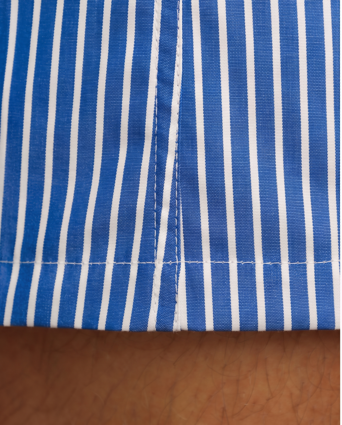 Boxershorts Blue Bengal, stofdetail | John Crocket