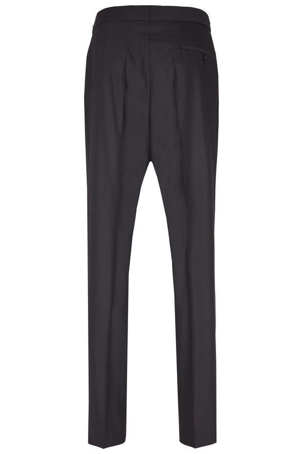 Classic tuxedo trousers in black by Wilvorst