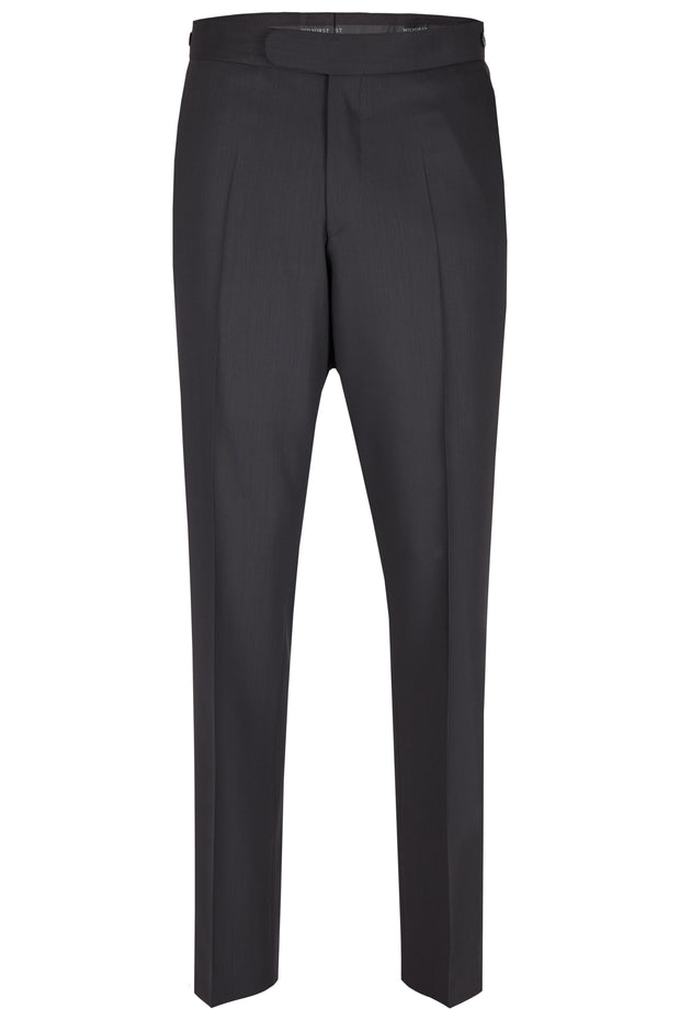 Classic tuxedo trousers in black by Wilvorst