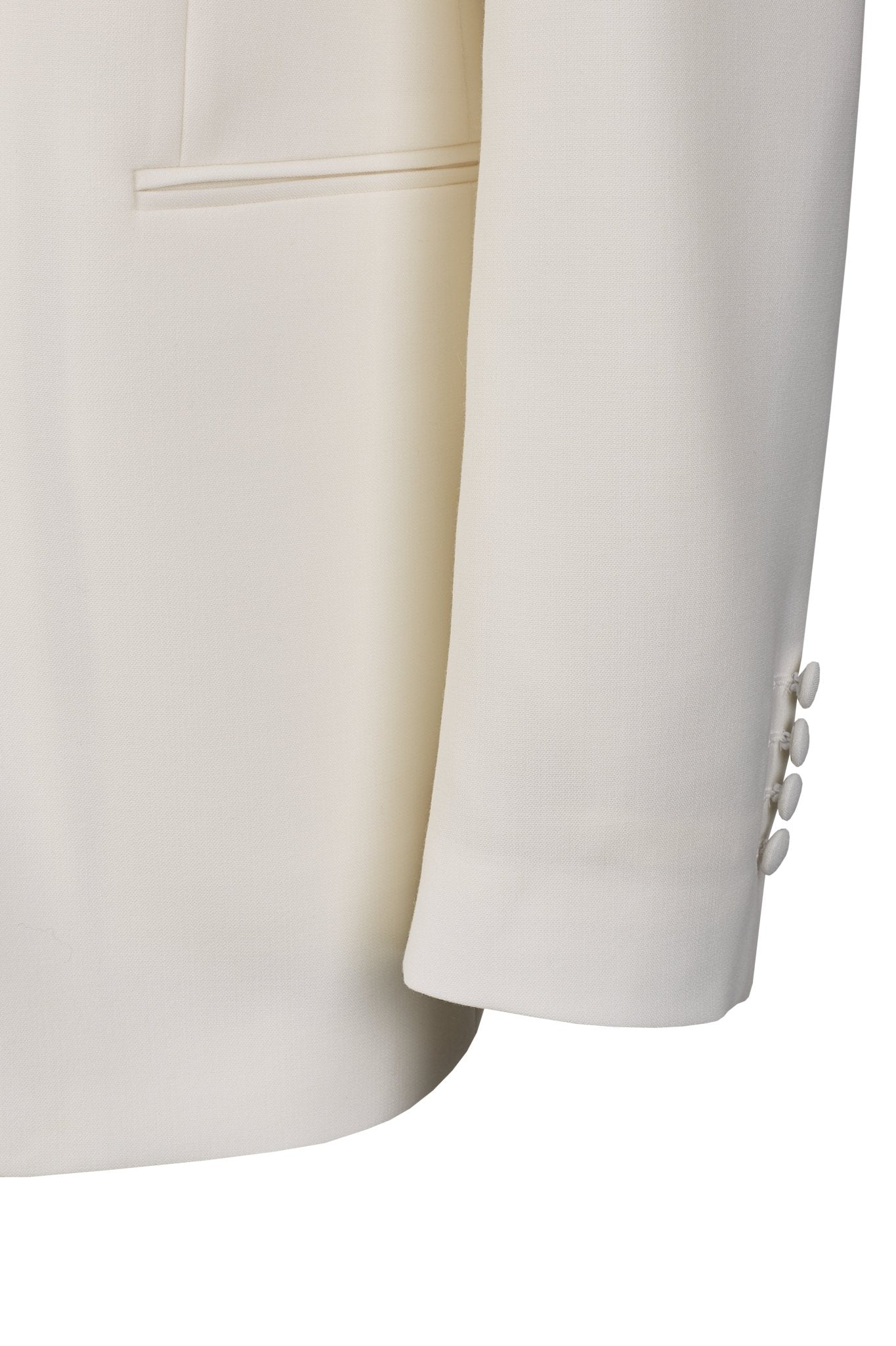 Slimline dinnerjacket in white by wilvorst