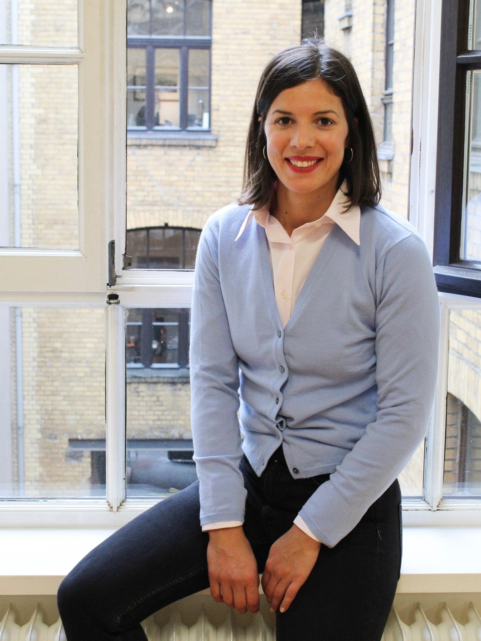 Cashmere cardigan with V-neck, our highlights