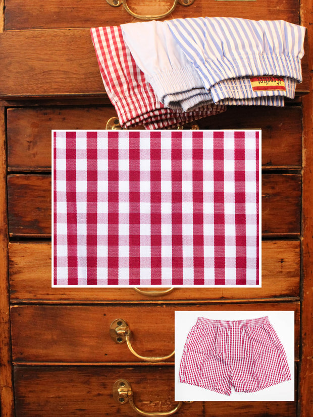 Boxershorts in rot kariert
