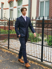 Slimline suit with 2-button Jacket with pinstripes