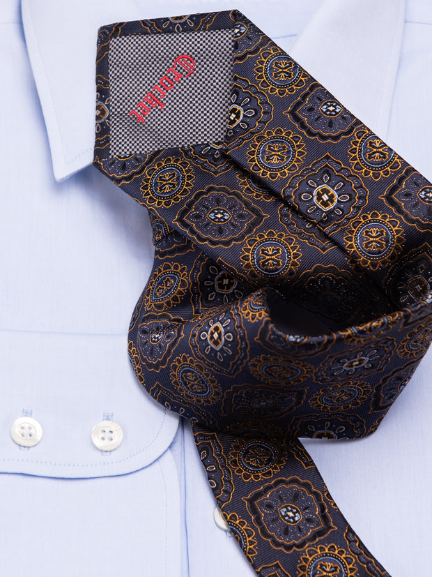 Bow tie with Paisley  navy/gold