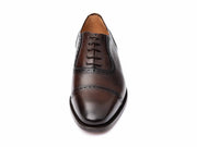 Punched Oxford dark brown