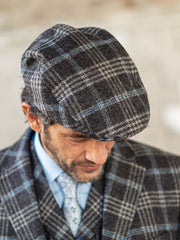 Tweed Cap grey/blue from Moon Tweed