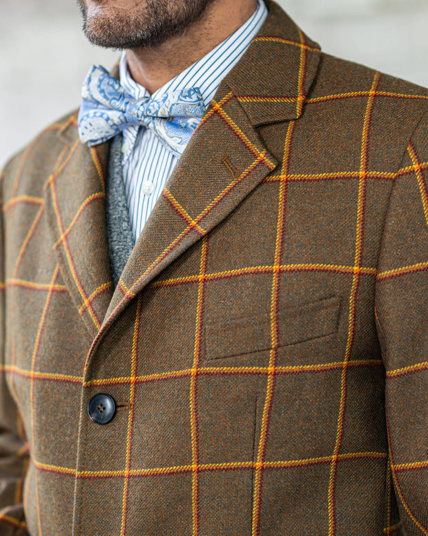Classic Covert Coat in Lovat Tweed