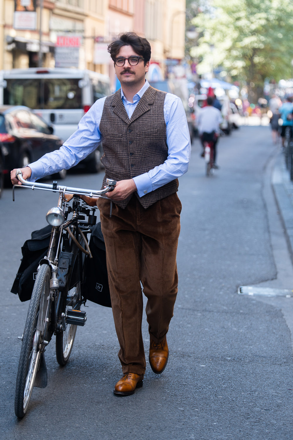 Corduroy trousers Brisbane Moss, Colour: Light Brown