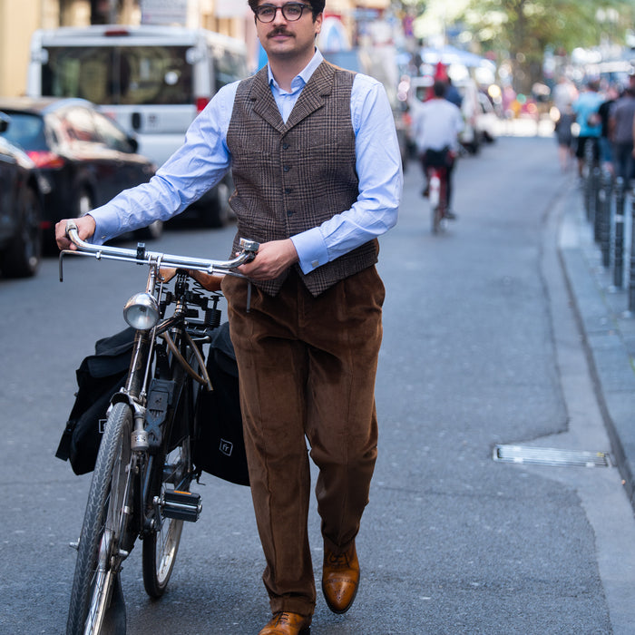 Corduroy trousers Brisbane Moss, Colour: Light Brown