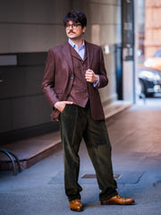 Corduroy trousers Brisbane Moss, Colour: Dark Olive