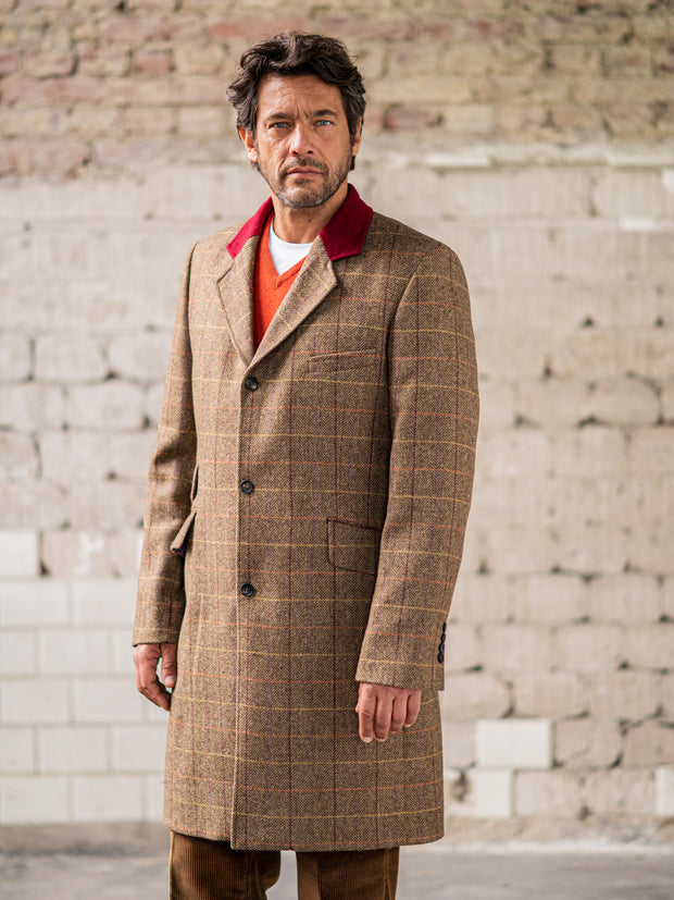 Classic Covert Coat from Moon Tweed