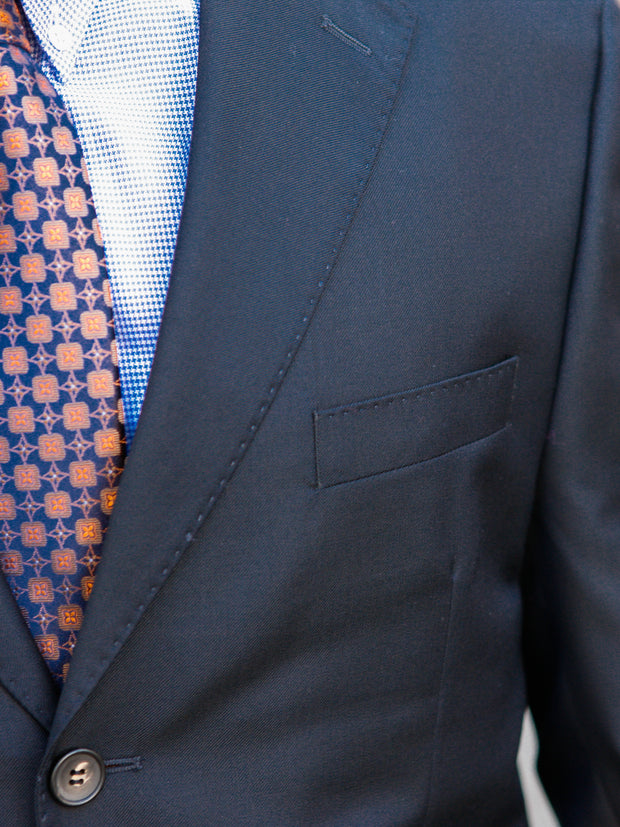 Classic suit with 3-button jacket in dark blue