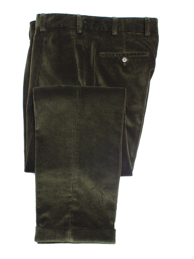 Corduroy trousers Brisbane Moss, Colour: Dark Olive