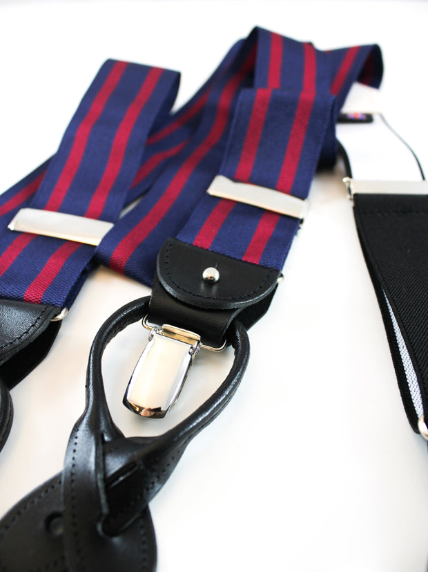 Braces, Navy-Bordeaux