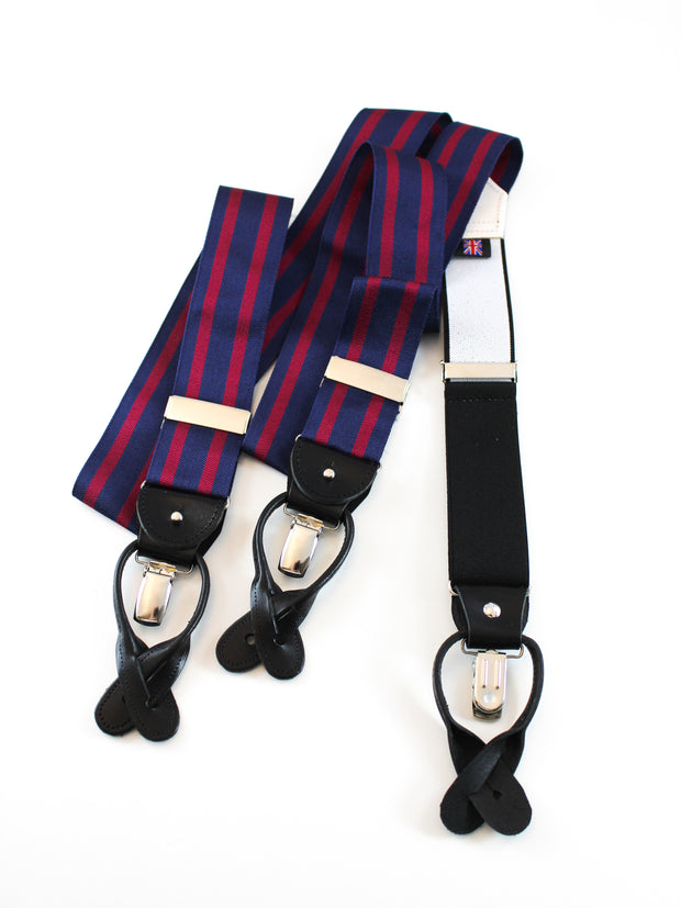 Braces, Navy-Bordeaux