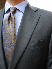 Slimline suit with 2-button Jacket in dark grey