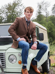 Tweed jacket in 3-button Classic from John Hanly Tweed